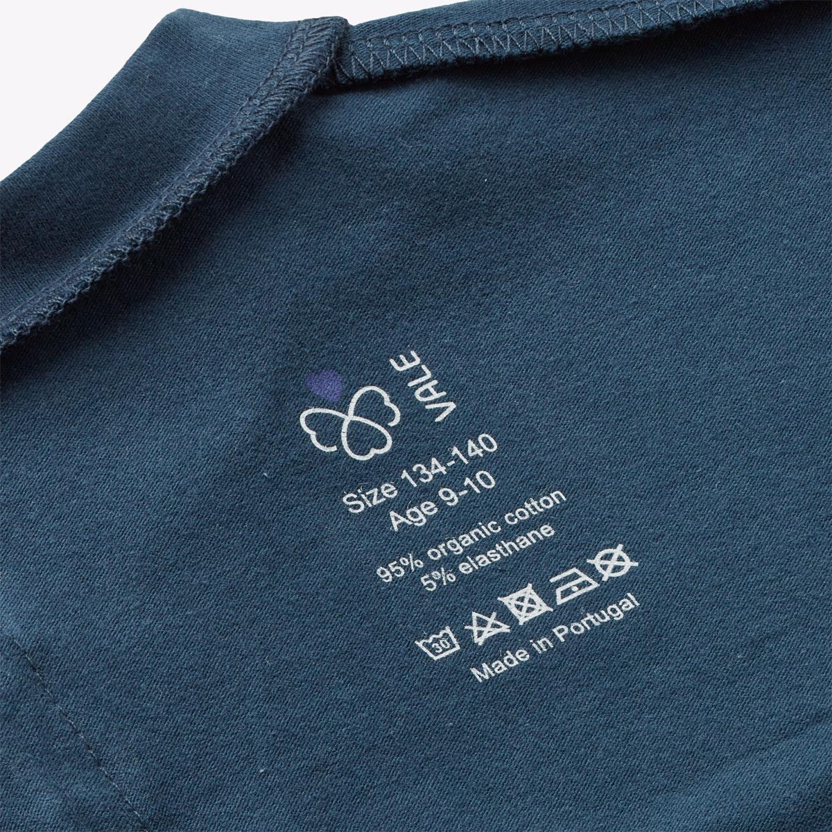 ABEL T-shirt for disabled children - Navy Blue (printed labels)